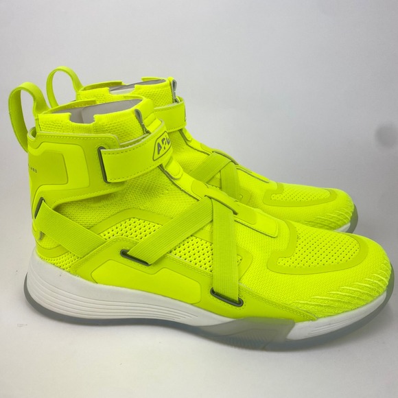 APL Athletic Propulsion‎ Labs TechLoom High Top Neon Yellow Sneakers Men's 11 - Picture 5 of 7